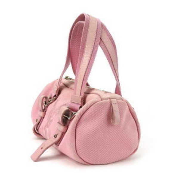 Saint Laurent Yves Kahala handbag pink canvas leather bag is - Picture 2 of 9
